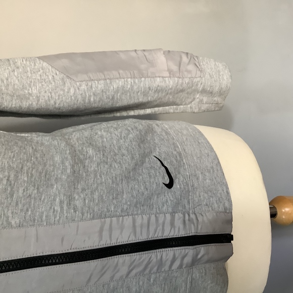 Nike Full Zip Track Top - Size S - Grey Marl - Fitted - Cotton - P2P 18” - Picture 3 of 9